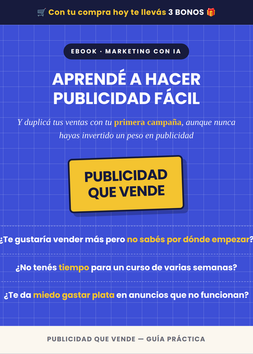 Aprendé a hacer publicidad en redes con IA desde 0 y duplicá tus ventas